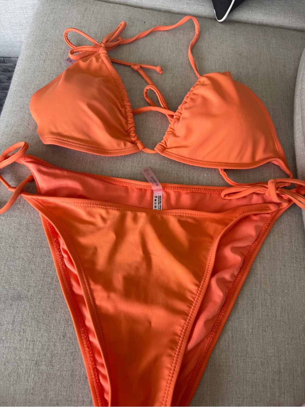 Ardene Bright Orange Swim Bikini Top